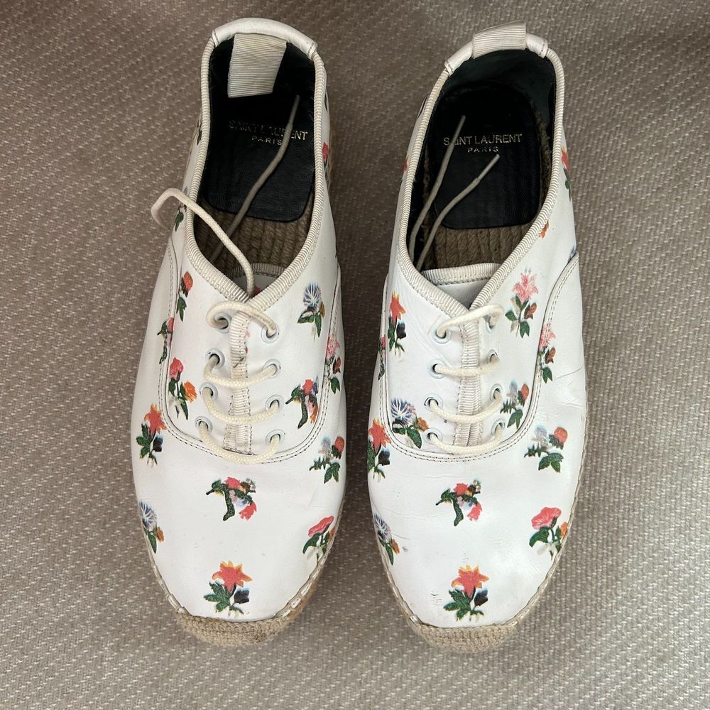 Yves Saint Laurent Prairie Floral Espadrille Sneakers - Picture 4 of 11